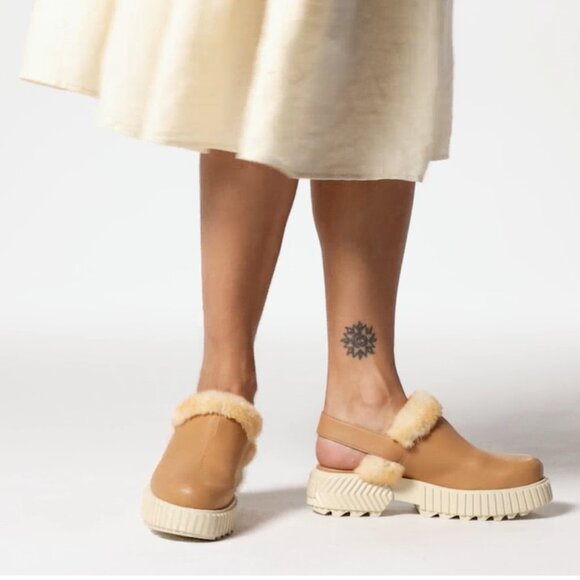 NEW Sorel Ona Ave Mules - Waterproof, Leather For Women inTawny Buff 1025 5s3 - Picture 5 of 14